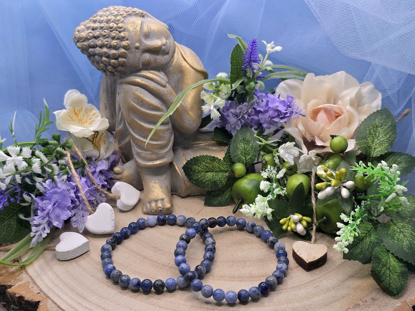 bracciale 6mm Sodalite naturale