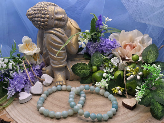bracciale 8mm Amazzonite naturale