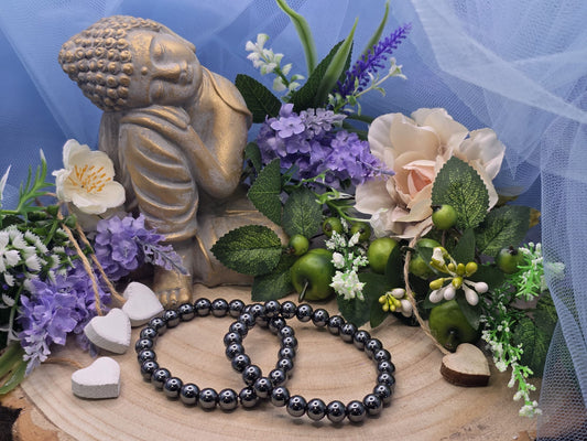 Bracciale 8mm Ematite naturale