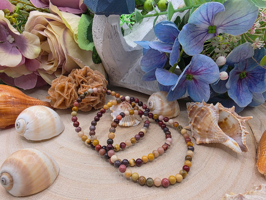 Bracciale Mookaite 4mm pietra naturale