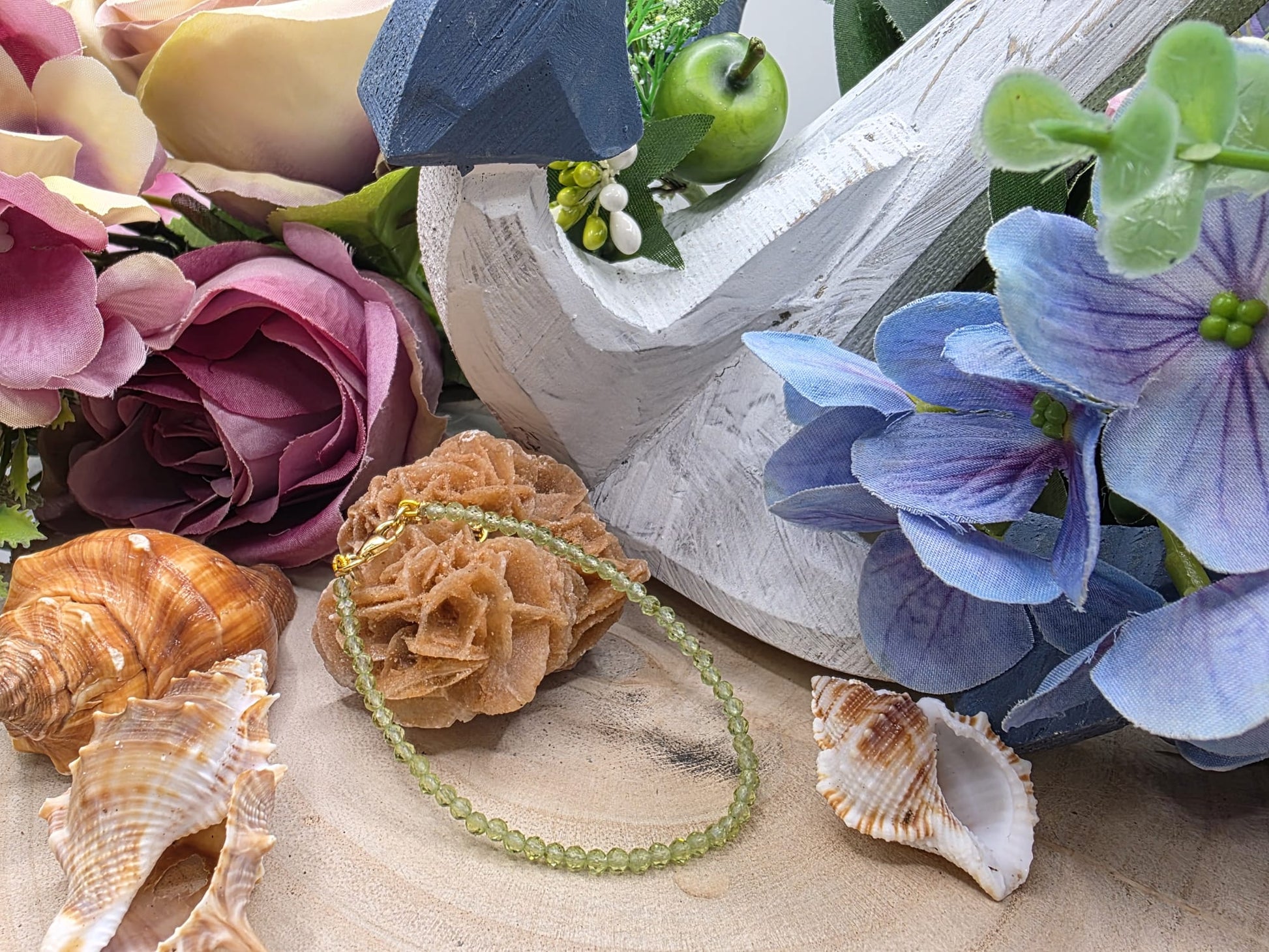 bracciale olivina naturale
