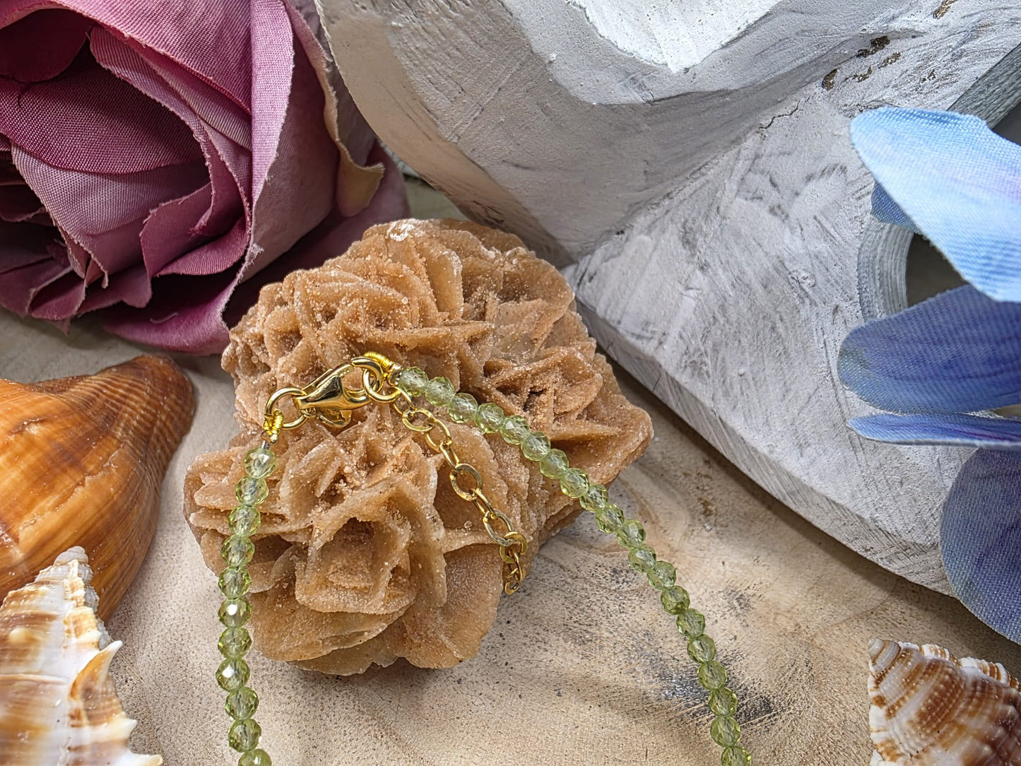 bracciale olivina naturale
