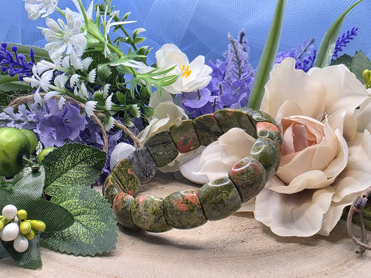 bracciale fascia Unakite naturale