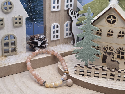 Bracciale Pietra del sole e Madreperla naturale