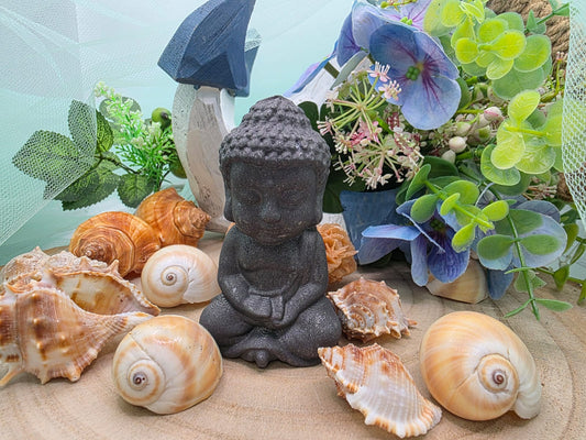 Shungite Buddha in pietra naturale