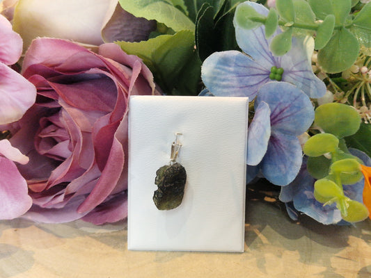 Ciondolo Moldavite pietra naturale
