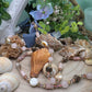 Collana Opale Rosa e Legno Fossile pietra naturale