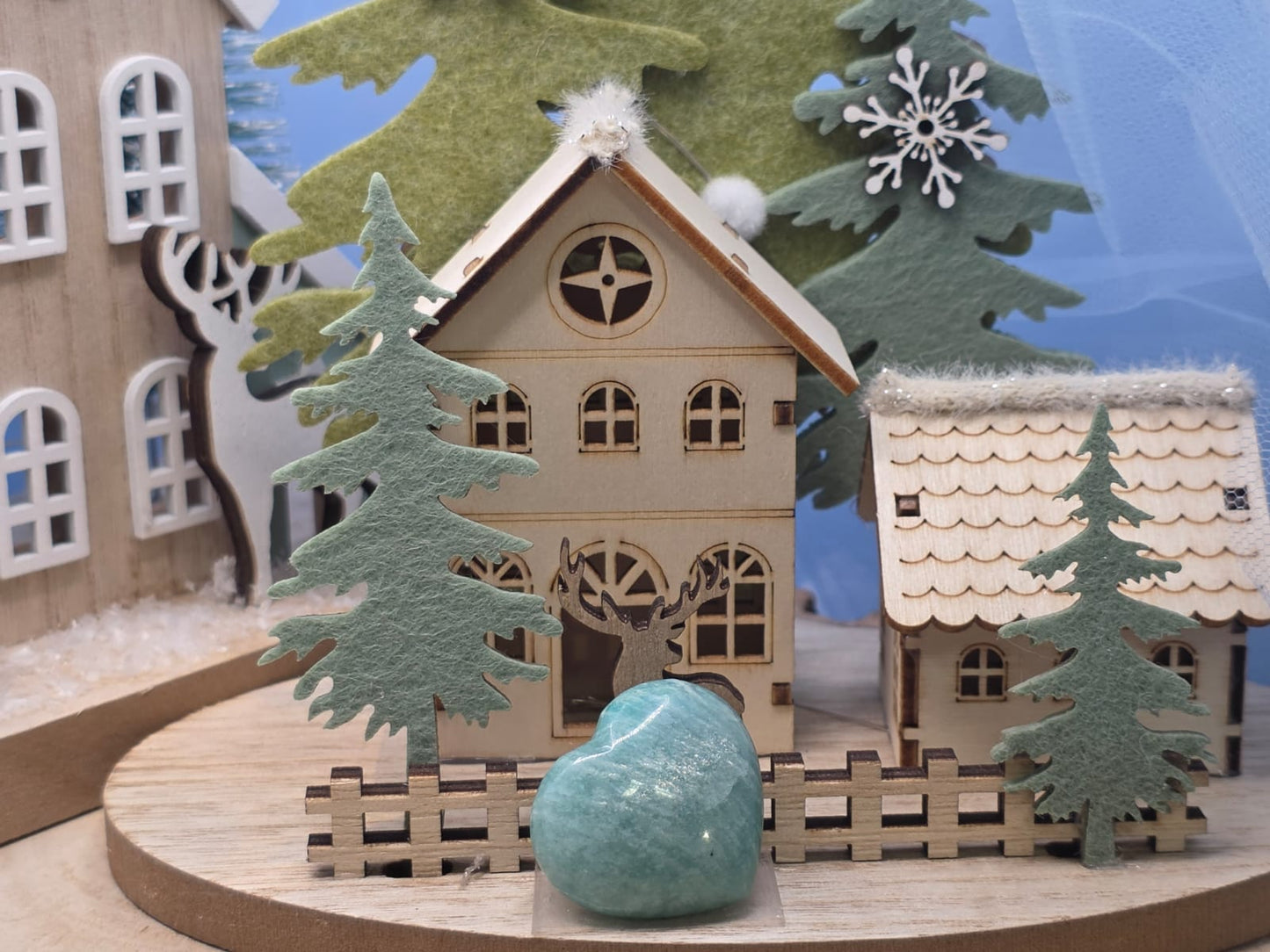 Cuore amazzonite pietra naturale