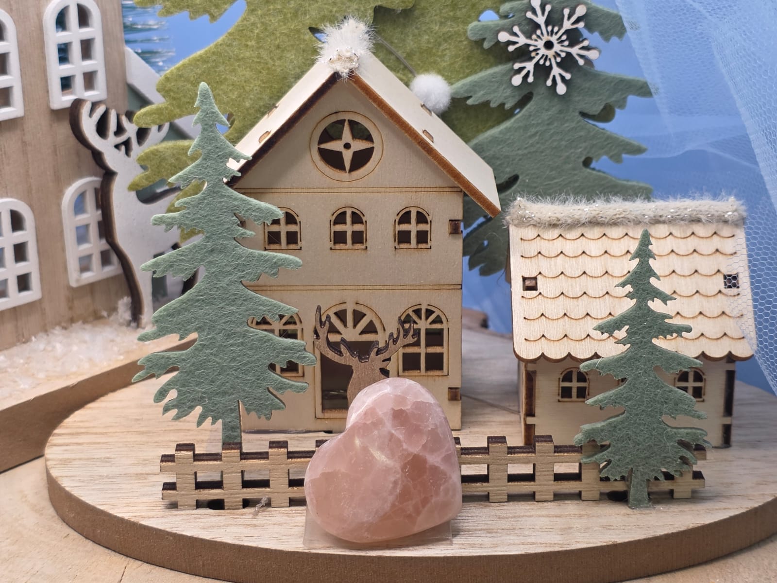 Cuore calcite rosa pietra naturale 