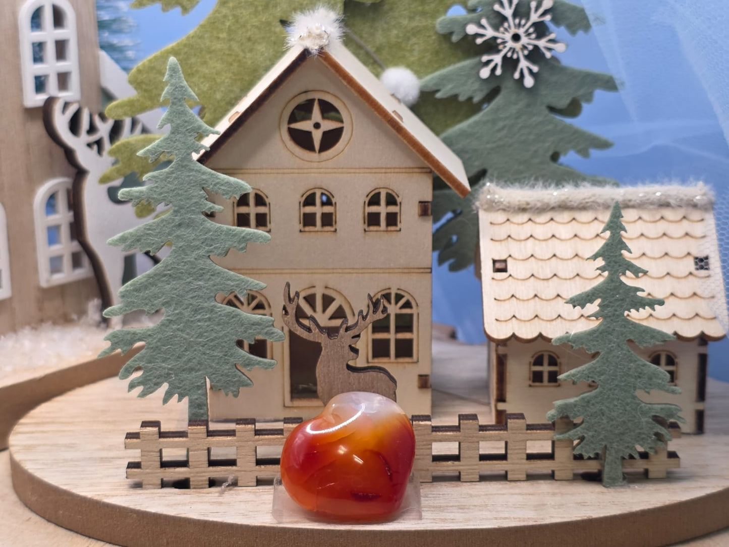 Cuore corniola pietra naturale 