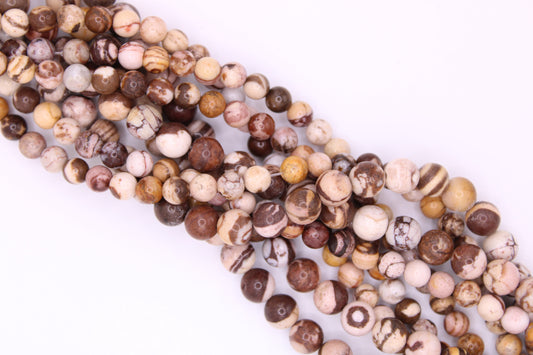 Diaspro Marron-Beige filo tondo liscio pietra naturale