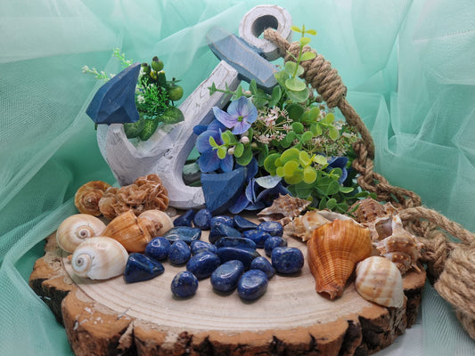 Dumortierite pietra naturale burattata