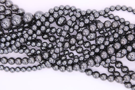 Ematite filo tondo liscio pietra naturale