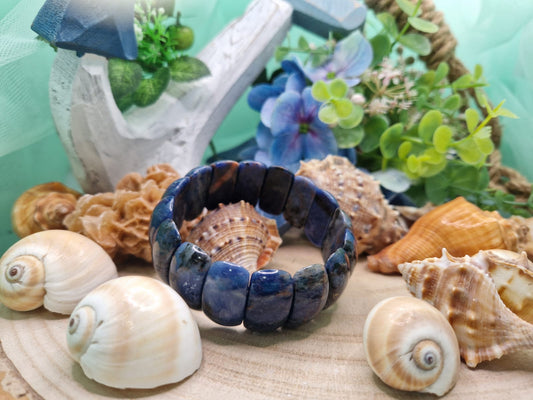 Bracciale fascia Sodalite pietra naturale