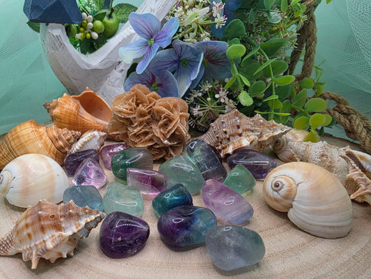 Fluorite pietra naturale burattata