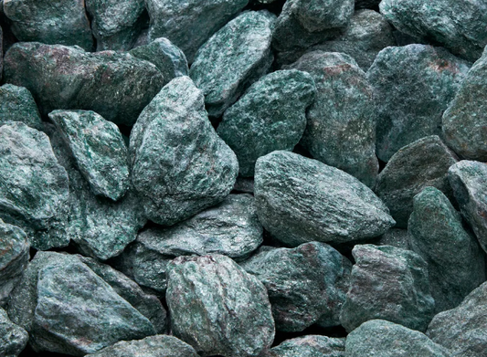 fuchsite verde grezza