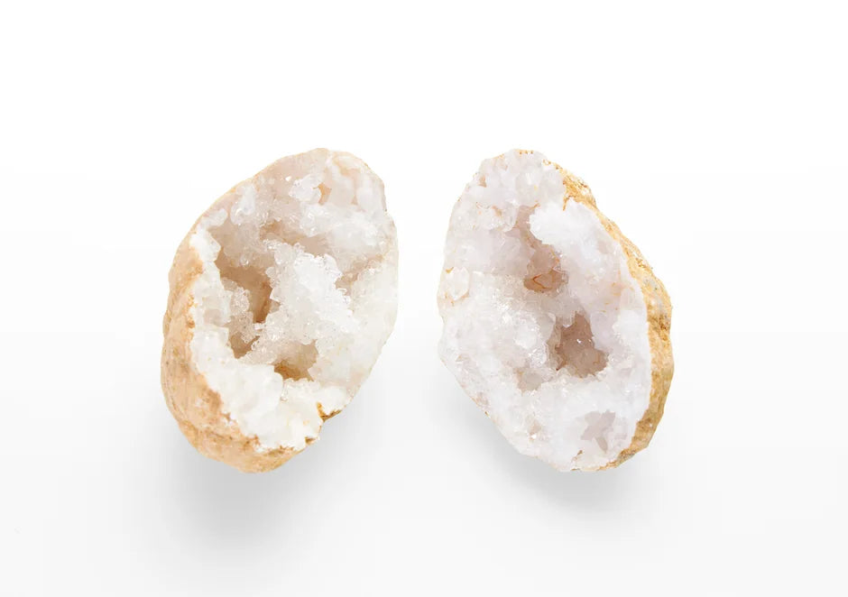 geode in quarzo ialino naturale