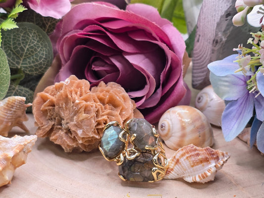 Anello Labradorite pietra naturale