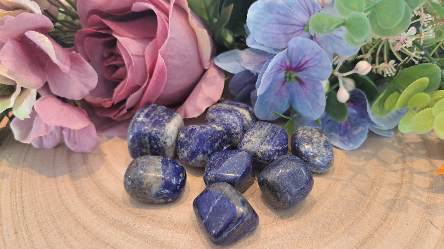 Lapislazuli pietra naturale burattata