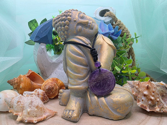 Ciondolo Metatron Ametista pietra naturale