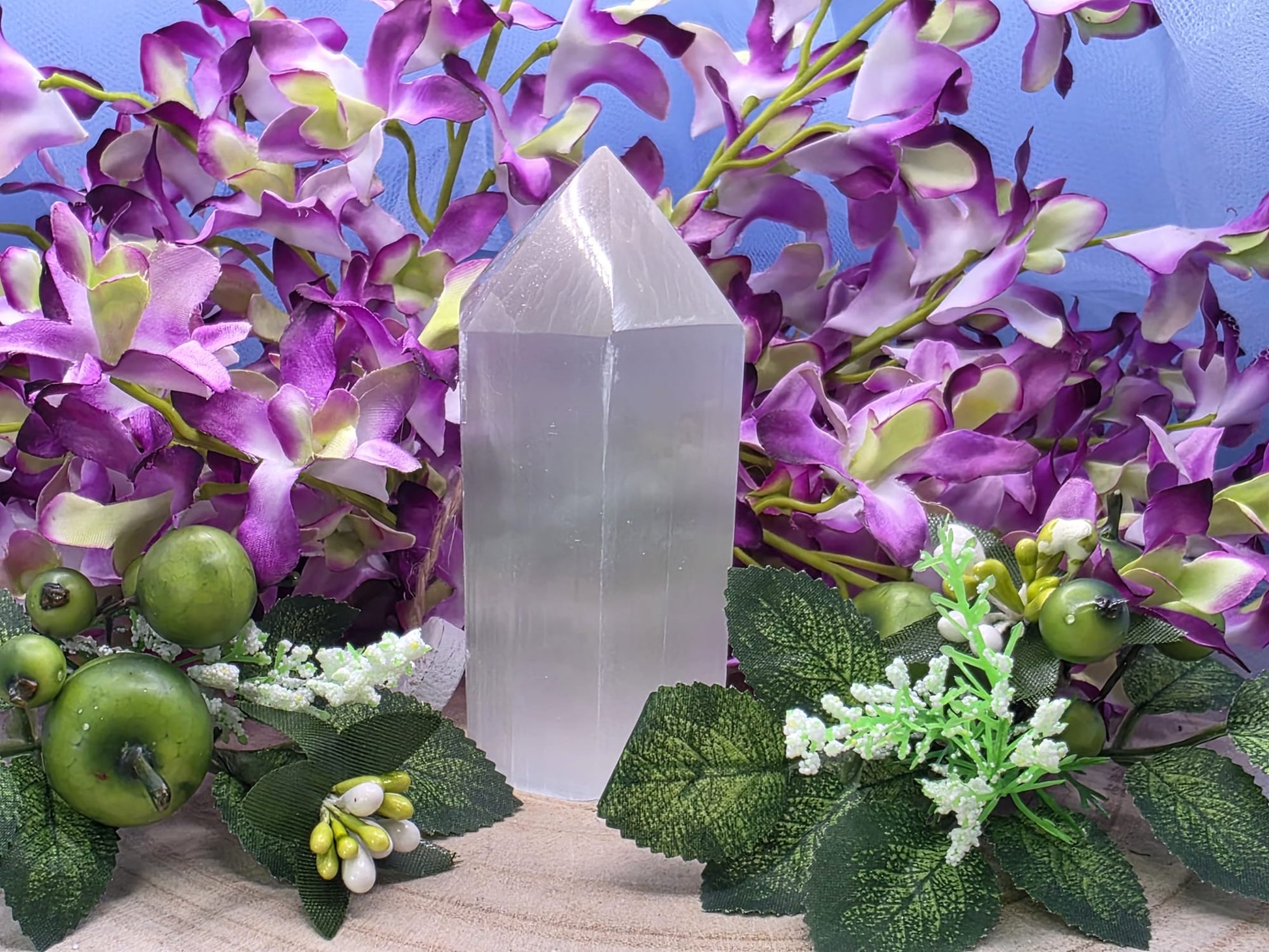 obelisco selenite naturale