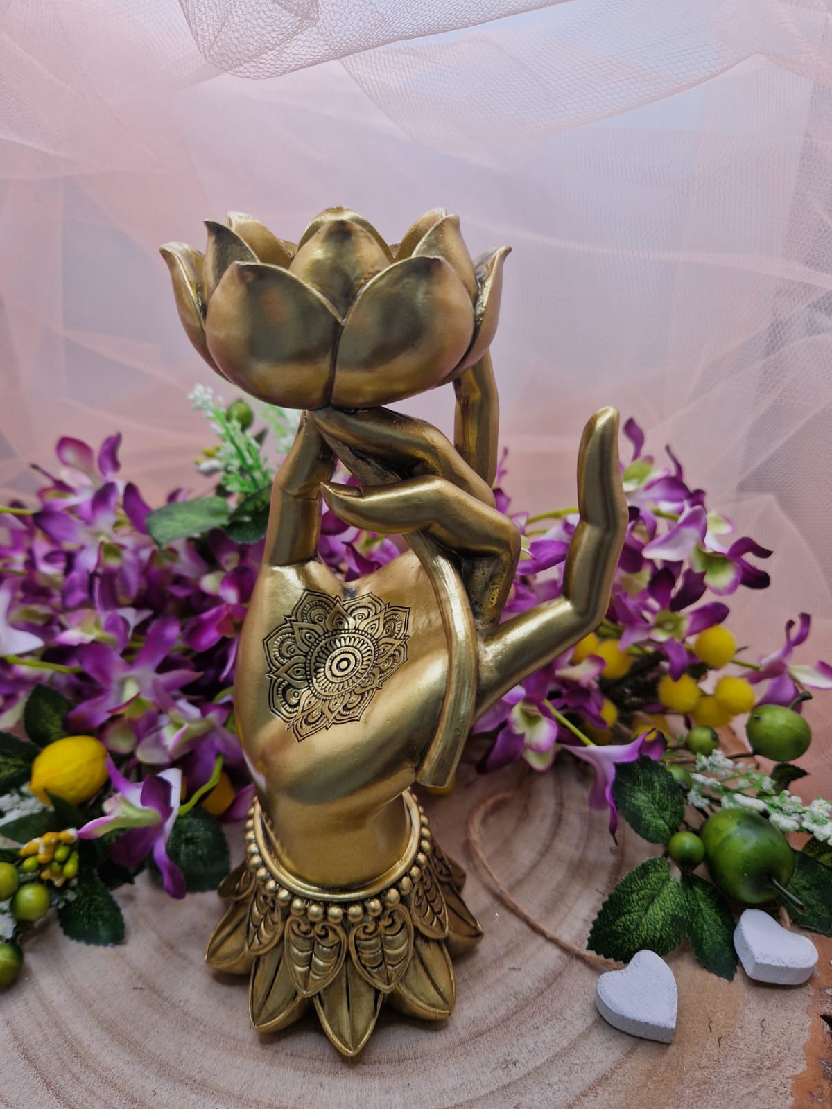 Portasfera Varada mudra con fiore di loto