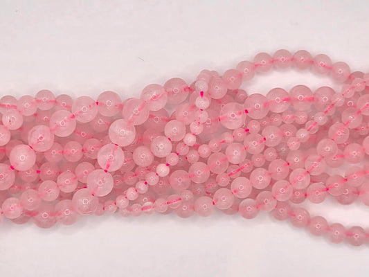 Quarzo Rosa filo pietra naturale tondo liscio