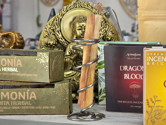 Spirale in metallo per palo santo