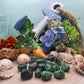 Zoisite con rubino pietra naturale burattata