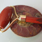 Face roller in pietra naturale diaspro rosso