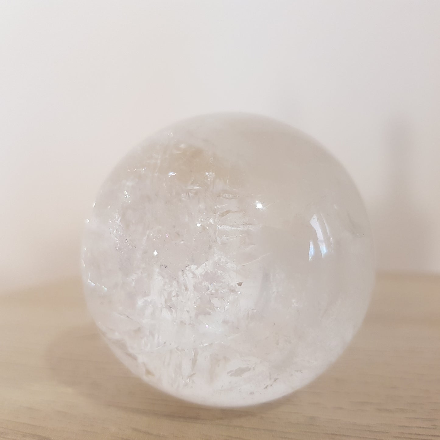 Sfera  quarzo ialino pietra naturale