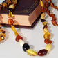 Collana ambra naturale rondelle irregolari