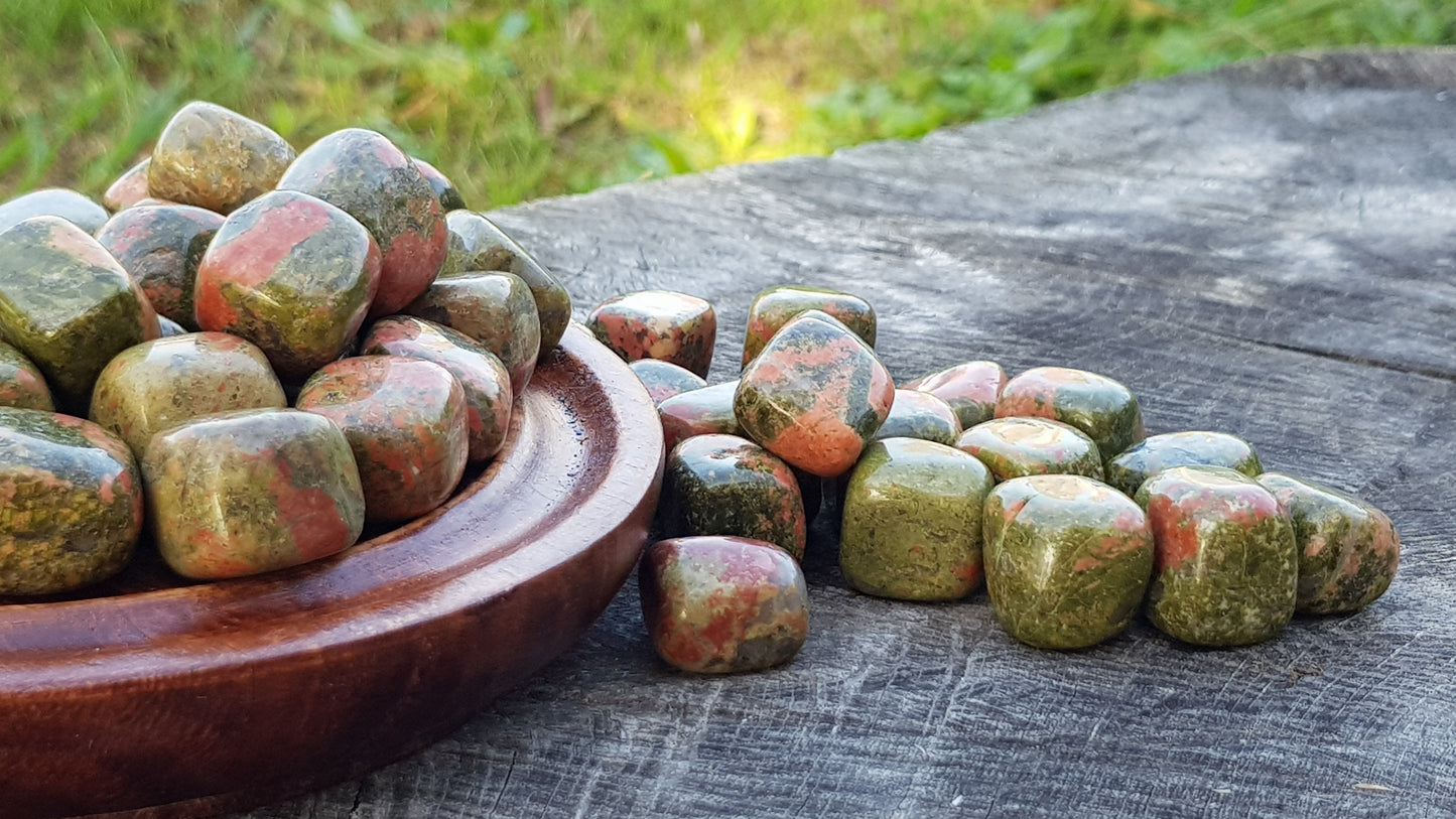 Unakite pietra burattata